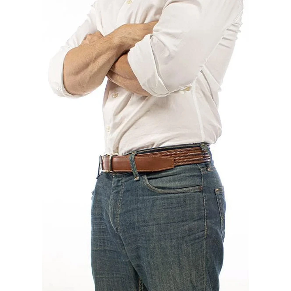 Nexbelt Basket Weave Claro Brown Mens Belt - Image 2