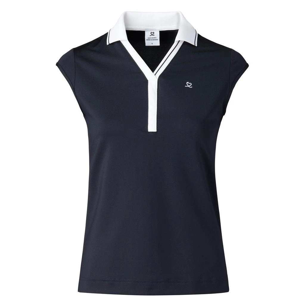 Daily Sports Indra Navy Womens Sleeveless Golf Polo