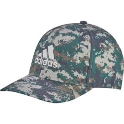 Adidas Golf Adidas Tour Camo Print Mens Golf Hat