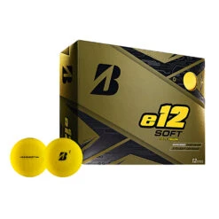 Bridgestone E12 SOFT Matte Yellow Golf Balls - Dozen