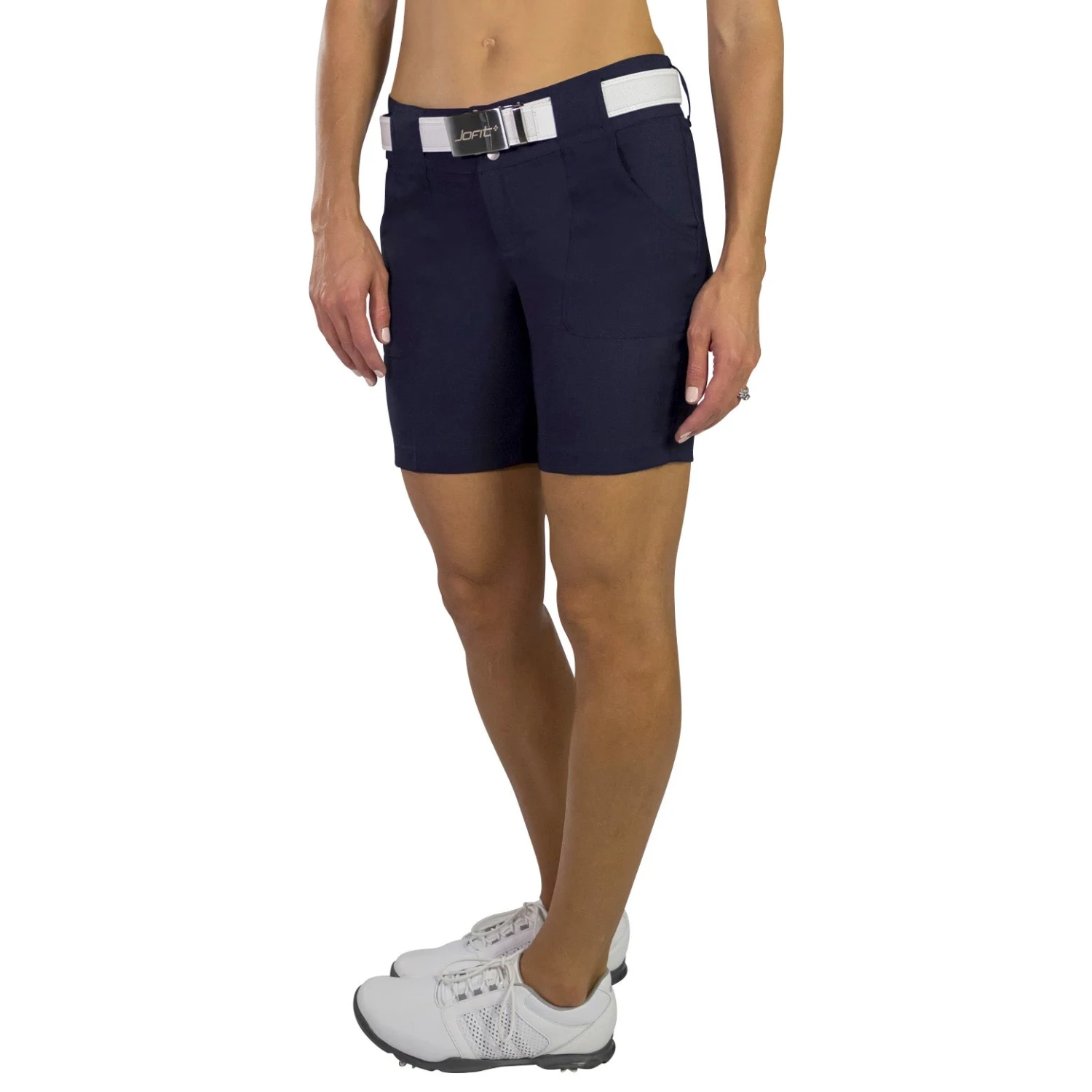 JoFit Belted 7.5 In Womens Golf Shorts - Image 3